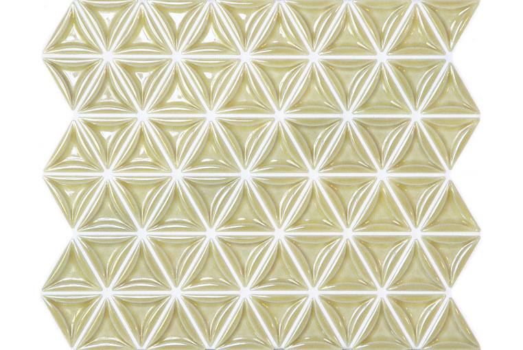 磁器質モザイクタイル Lino リノ [三角形]|カラー：4