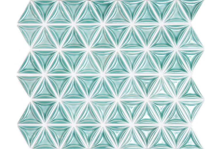 磁器質モザイクタイル Lino リノ [三角形]|カラー：5
