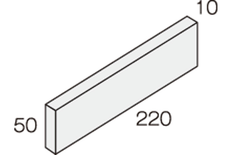 せっ器質タイル Clayblow クレイブロー [220×50角]|サイズ詳細
