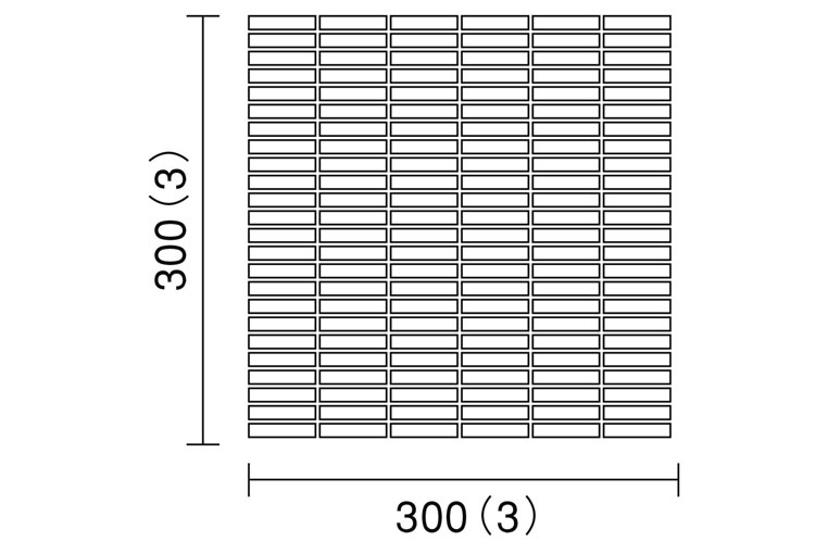 磁器質タイル SERIE BIANCA セリエビアンカ [ボーダー]|47×9.5角 シートサイズ