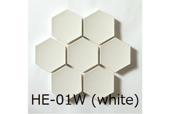 磁器質モザイクタイル Hexave ヘキサーブ W [六角形]