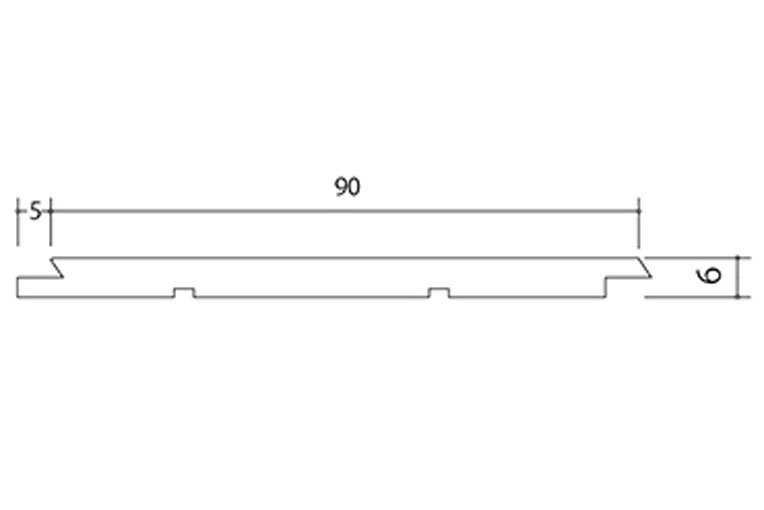 【リフォーム向け】無垢フローリング・パネル　RFシリーズ ホワイトアッシュ [W90]|実形状