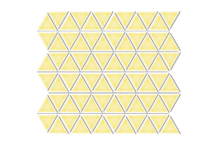 磁器質モザイクタイル トライ [三角形]|カラー：4