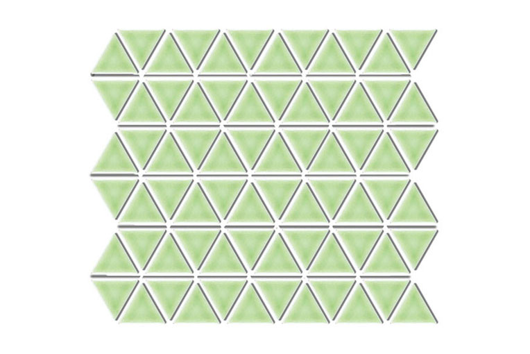 磁器質モザイクタイル トライ [三角形]|カラー：7