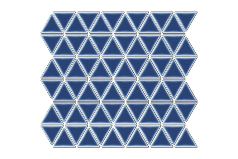 磁器質モザイクタイル トライ [三角形]|カラー：10