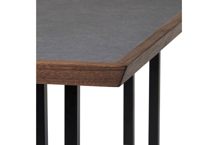 [JAPAN MADE]テーブル MEGURO メグロ W1500/1800|グレー石目