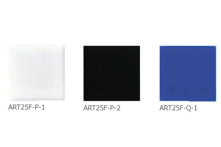 磁器質モザイクタイル ART MOSAIC アートモザイク 無地 [25角]|カラー：P・Q