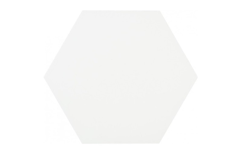 磁器質タイル ヘキサート無地 [六角形]|ホワイト