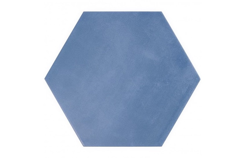 磁器質タイル ヘキサート無地 [六角形]|ブルー