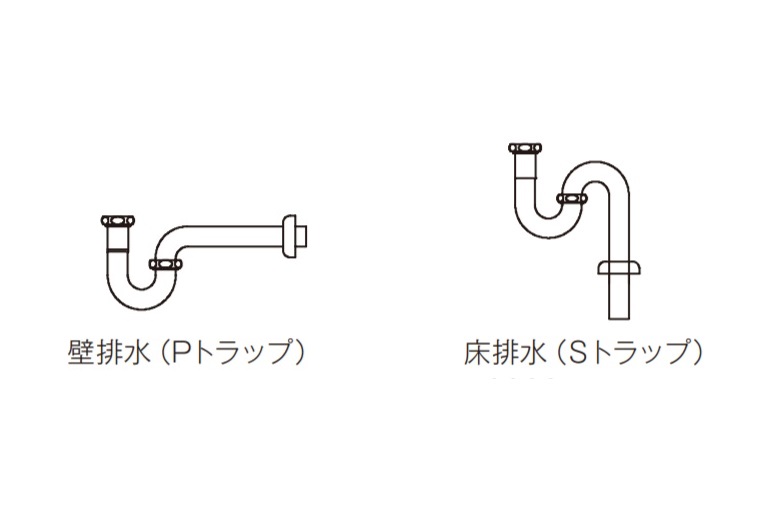 【ボウル・水栓セット】スロップシンク 壁付け型 [W445] [ジャニス工業 S440A BW1]|トラップ