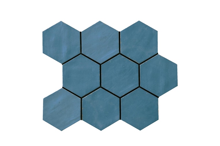 磁器質タイル ESMALTADO エスマルタード ヘキサゴン [六角形平]|カラー6
