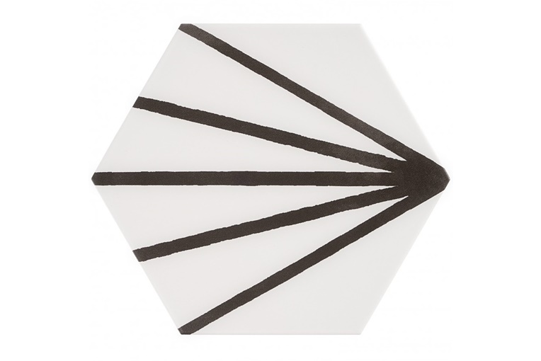 磁器質タイル ヘキサート 柄 [六角形]|カラー4