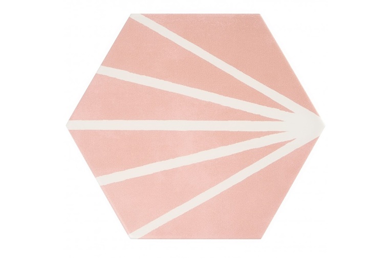 磁器質タイル ヘキサート 柄 [六角形]|カラー3